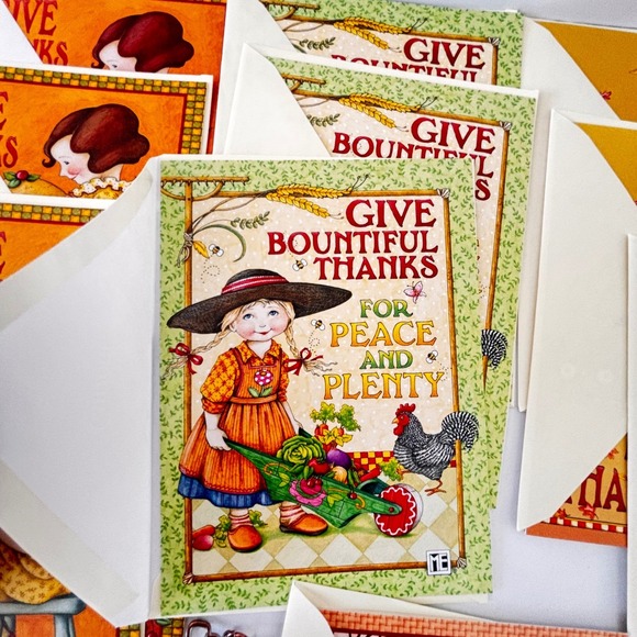 Mary Engelbreit Lot of Vintage Cards Thanksgiving Friendship Vintage - Picture 8 of 16